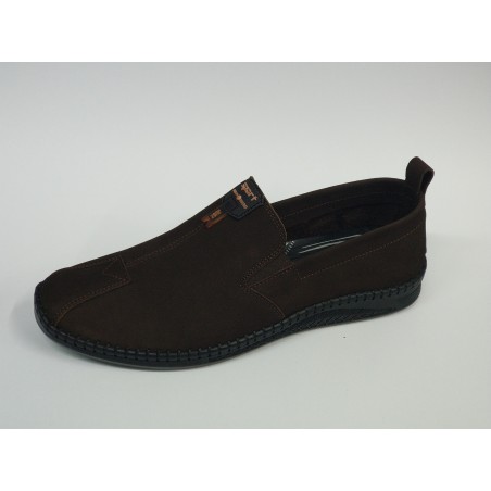 Gmz shoes deri çarık modeli erkek ayakkabı kahverengi