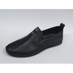 Gmz shoes deri çarık modeli erkek ayakkabı siyah