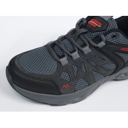 Wıckers Ortopedik file detaylı erkek spor ayakkabı bej siyah