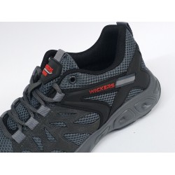 Wıckers Ortopedik file detaylı erkek spor ayakkabı bej siyah