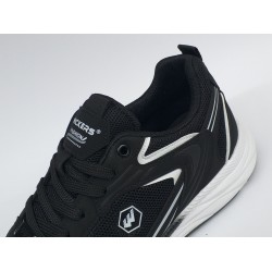 Wıckers file detaylı erkek spor ayakkabı siyah