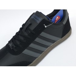 Letoon Ortopedik Bağcıklı süet detaylı erkek spor ayakkabı siyah