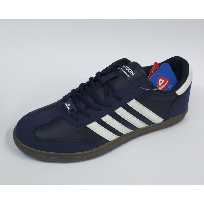 Letoon Ortopedik Bağcıklı süet detaylı erkek spor ayakkabı lacivert