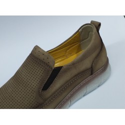 Birkan deri üstü nubuk erkek ayakkabı vizon