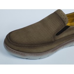 Birkan deri üstü nubuk erkek ayakkabı vizon