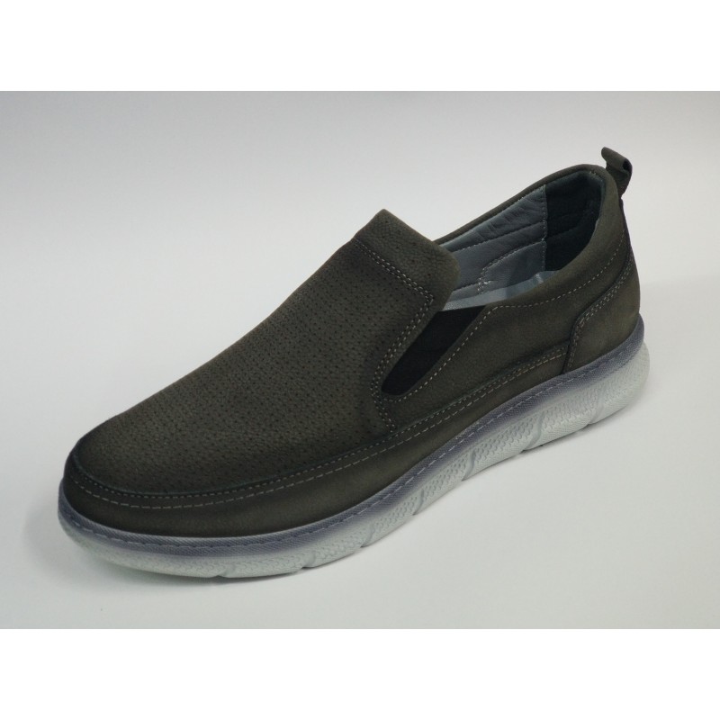 Birkan deri üstü nubuk erkek ayakkabı gri