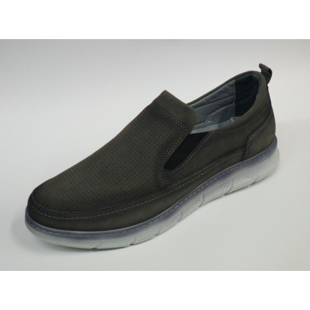 Birkan deri üstü nubuk erkek ayakkabı gri