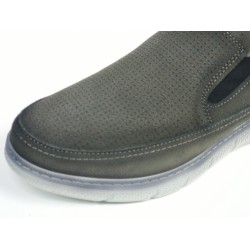 Birkan deri üstü nubuk erkek ayakkabı gri