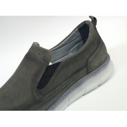 Birkan deri üstü nubuk erkek ayakkabı gri