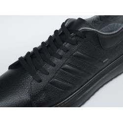 Mertto deri Bağcıklı Ortopedik erkek ayakkabı siyah