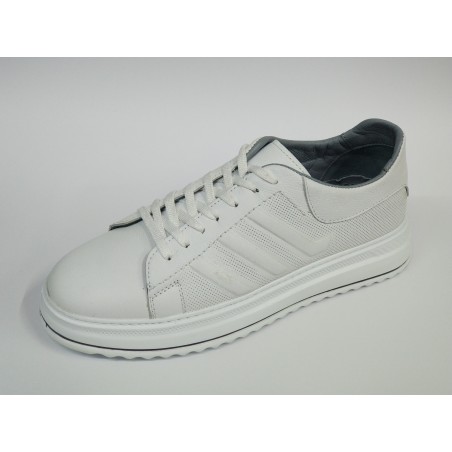 Mertto deri Bağcıklı Ortopedik erkek ayakkabı beyaz