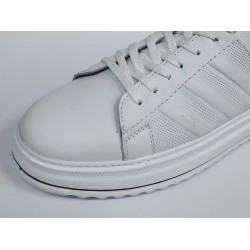 Mertto deri Bağcıklı Ortopedik erkek ayakkabı beyaz