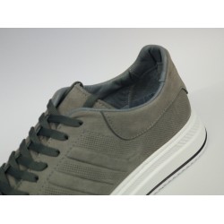 Mertto deri Bağcıklı Ortopedik erkek ayakkabı gri