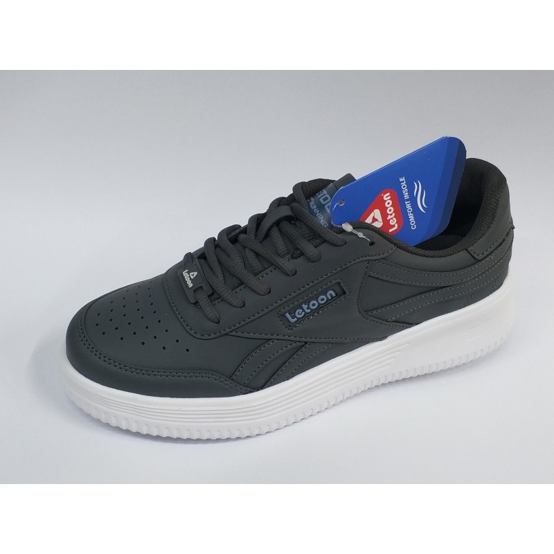 Letoon Ortopedik Bağcıklı erkek spor ayakkabı gri