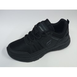 Wıckers file görünümlü Bağcıklı erkek spor ayakkabı siyah