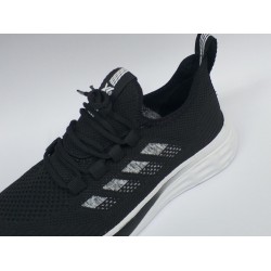 Awidox Bağcıklı altı beyaz kadın spor ayakkabı siyah