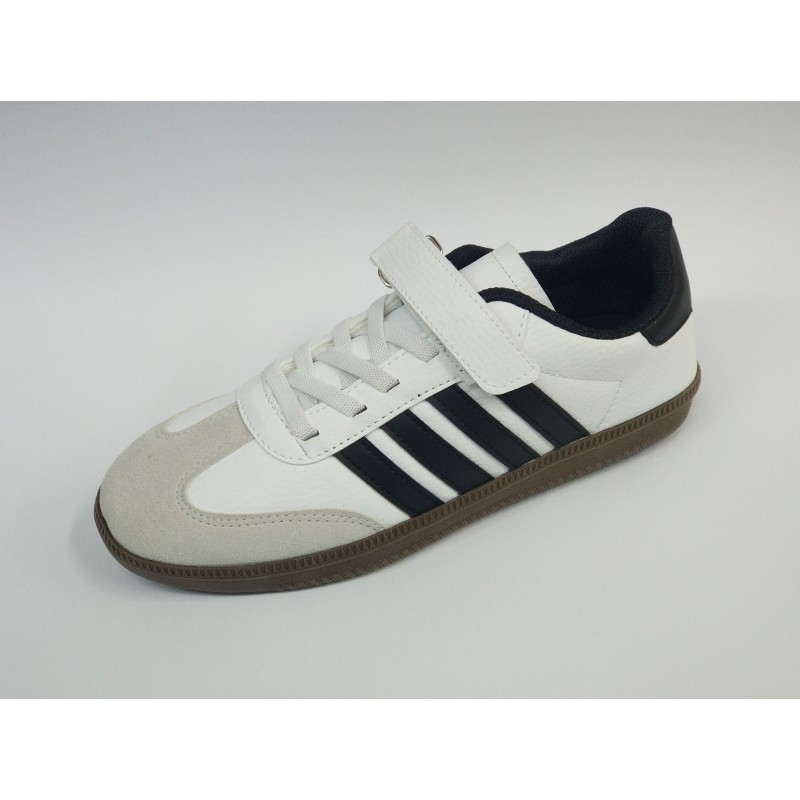 Lafonten süet detaylı cırtlı Bağcıklı erkek çocuk spor ayakkabı beyaz