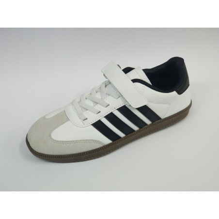 Lafonten süet detaylı cırtlı Bağcıklı erkek çocuk spor ayakkabı beyaz