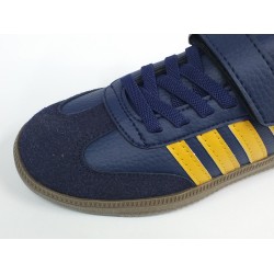 Lafonten süet detaylı cırtlı Bağcıklı erkek çocuk spor ayakkabı sarı lacivert