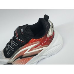 Picasso Bağcık detaylı cırtlı Ortopedik erkek çocuk spor ayakkabı siyah bordo