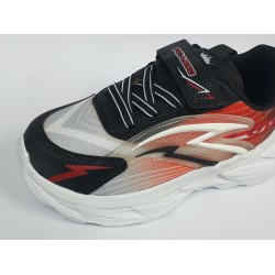 Picasso Bağcık detaylı cırtlı Ortopedik erkek çocuk spor ayakkabı siyah bordo