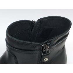 Muya Ortopedik deri 6 nokta kadın dolgu topuk bot siyah