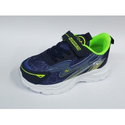 Hammırcek bağcık detaylı cırtlı erkek çocuk spor ayakkabı lacivert