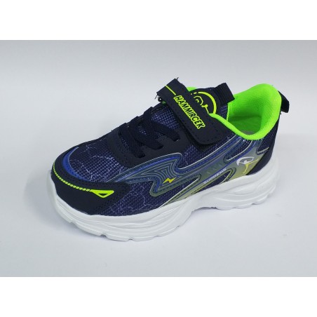 Hammırcek bağcık detaylı cırtlı erkek çocuk spor ayakkabı lacivert