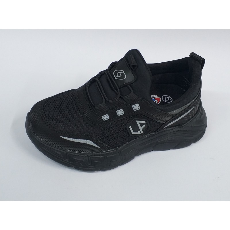 Lafonten direk giymeli Ortopedik erkek çocuk spor ayakkabı siyah