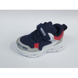 Wısco erkek Bebe ışıklı spor ayakkabı lacivert