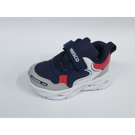 Wısco erkek Bebe ışıklı spor ayakkabı lacivert
