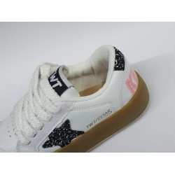 Tiwittoys kız çocuk yıldız detaylı Bağcıklı spor ayakkabı beyaz