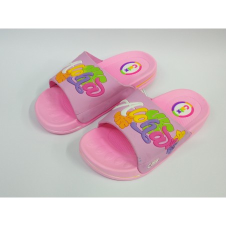 Calx suya dayanıklı kız çocuk terlik pembe