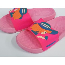 Gezer suya dayanıklı resimli kız çocuk terlik pembe