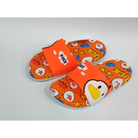 Gezer suya dayanıklı resimli kız çocuk terlik turuncu