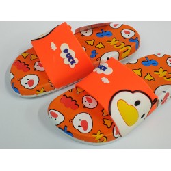 Gezer suya dayanıklı resimli kız çocuk terlik turuncu