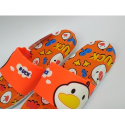 Gezer suya dayanıklı resimli kız çocuk terlik turuncu