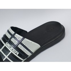 Gezer suya dayanıklı erkek terlik siyah beyaz