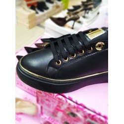 Paris gold detaylı Ortopedik kadın mevsimlik ayakkabı siyah