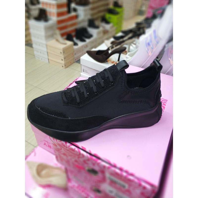 Paris Ortopedik süs Bağcık detaylı kadın mevsimlik ayakkabı siyah