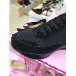 Paris Ortopedik süs Bağcık detaylı kadın mevsimlik ayakkabı siyah