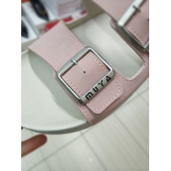 Muya Ortopedik çift tokalı kadın terlik pudra