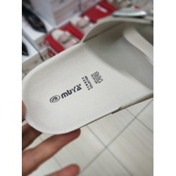 Muya Ortopedik çift tokalı kadın terlik bej