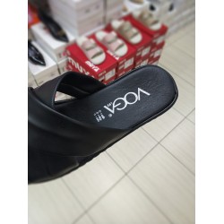 Voga Ortopedik dolgu topuk çapraz kadın terlik siyah