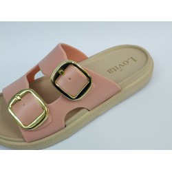 Lovita tokalı plastik kadın terlik pembe