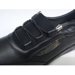 Ayak trendi deri Ortopedik anne ayakkabı lastik Bağcık detaylı siyah