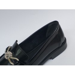 Shoes gümüş toka detaylı kadın mevsimlik ayakkabı siyah