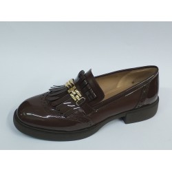 Paris Ortopedik gold toka detaylı kadın mevsimlik ayakkabı kahverengi