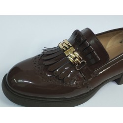 Paris Ortopedik gold toka detaylı kadın mevsimlik ayakkabı kahverengi