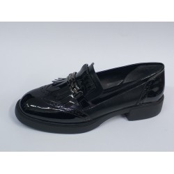 Paris Ortopedik gümüş toka detaylı kadın mevsimlik ayakkabı siyah